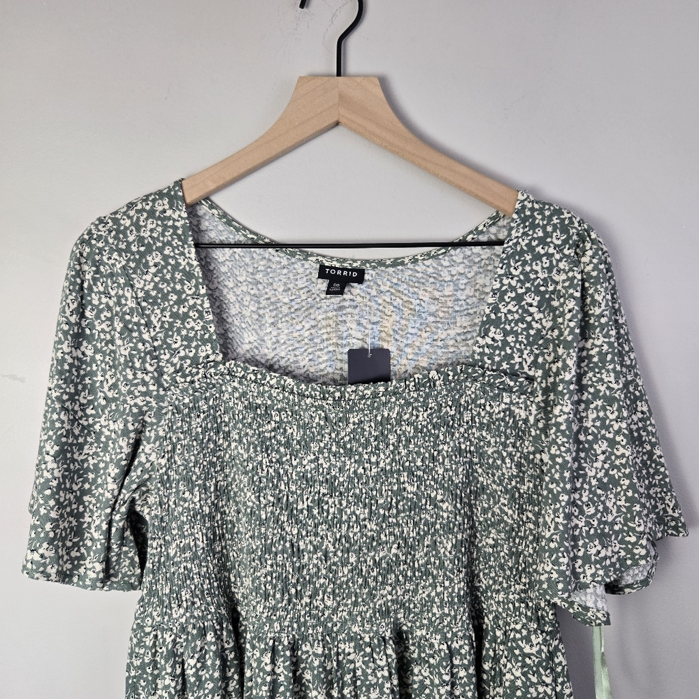 Torrid A-line Midi Dress 00 BNWT - Picture 4 of 10